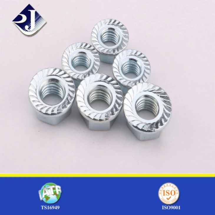 دندانه دار چین کارخانه تامین کننده مؤسسه/ASME B 18.16.4 مهره فلنج سحر و جادو